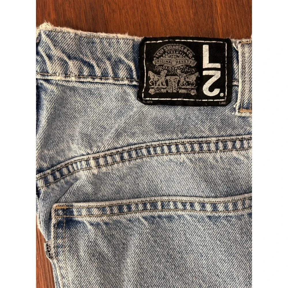 Vintage Levis L2 Carpenter Blue Denim Shorts Mens 30 Student 90S Grunge RARE!